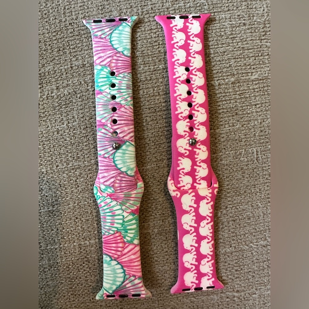 2 silicone Apple Watch bands New 38mm